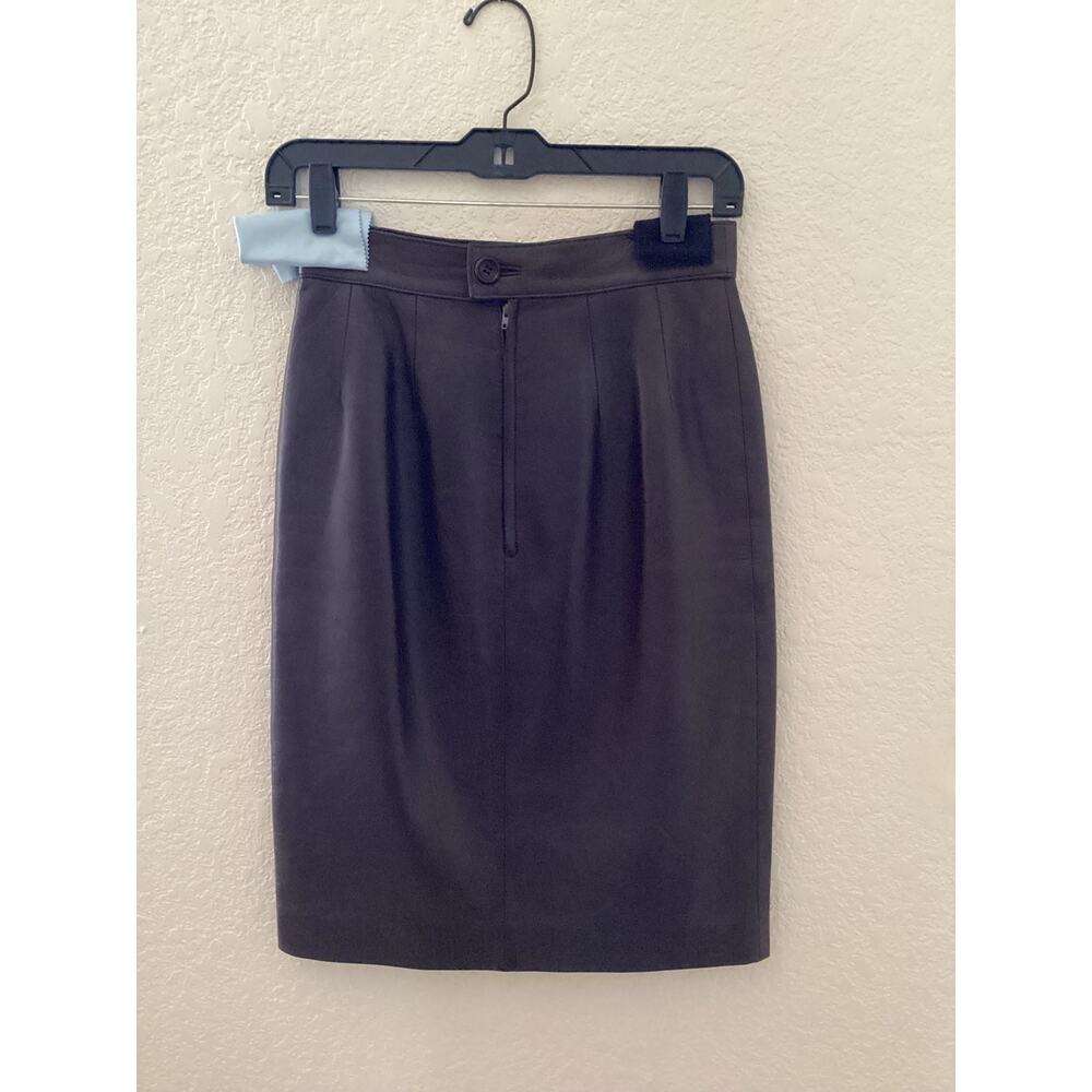 Loewe Vintage Chocolate Brown Soft Leather Skirt Capsule Butter - Picture 2 of 5